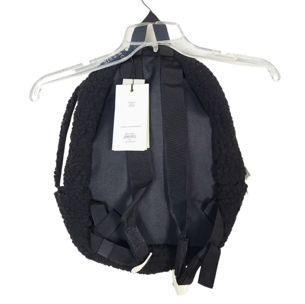 HERSCHEL Black Fleece Small Grove Backpack NWT